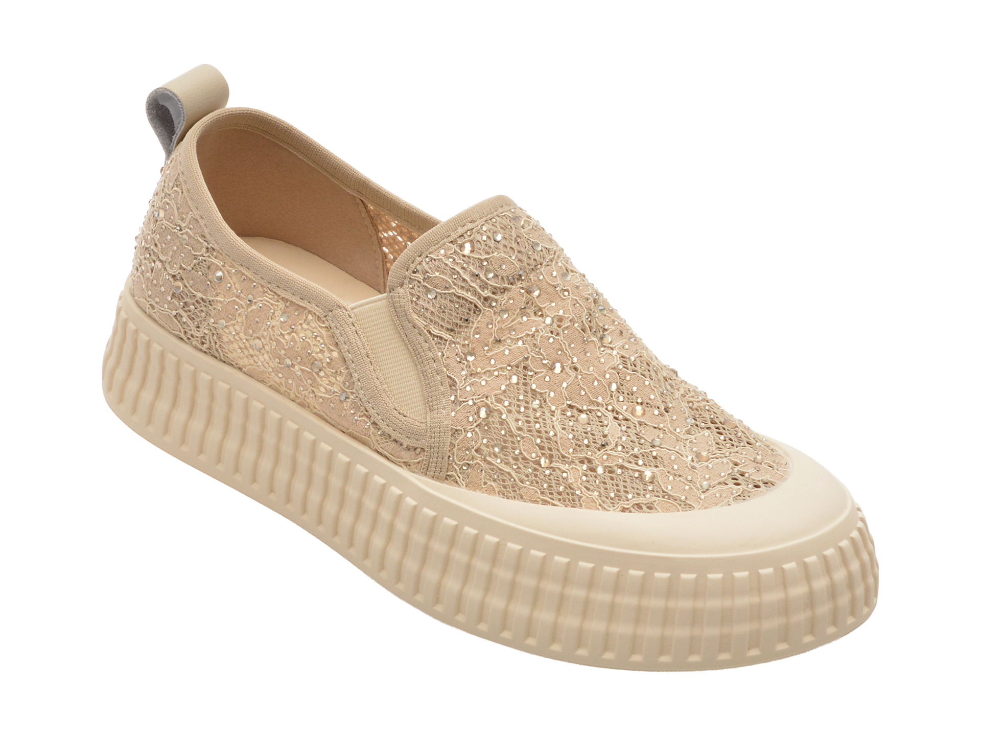 Pantofi casual bej, model 5327, din material textil – Epica Pantofi casual bej, model 5327, din material textil – Epica