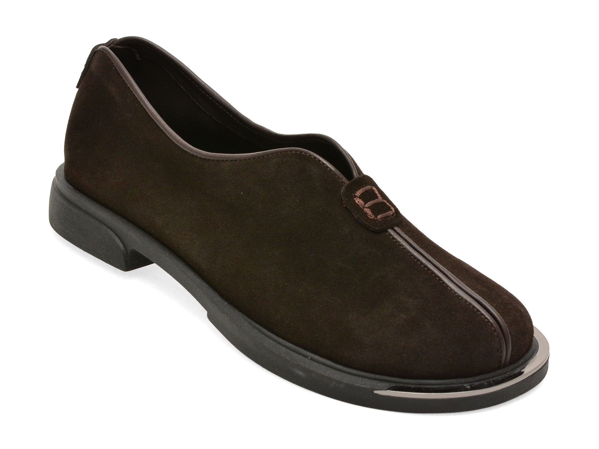 Pantofi maro din piele întoarsă – Image Pantofi maro din piele întoarsă – Image