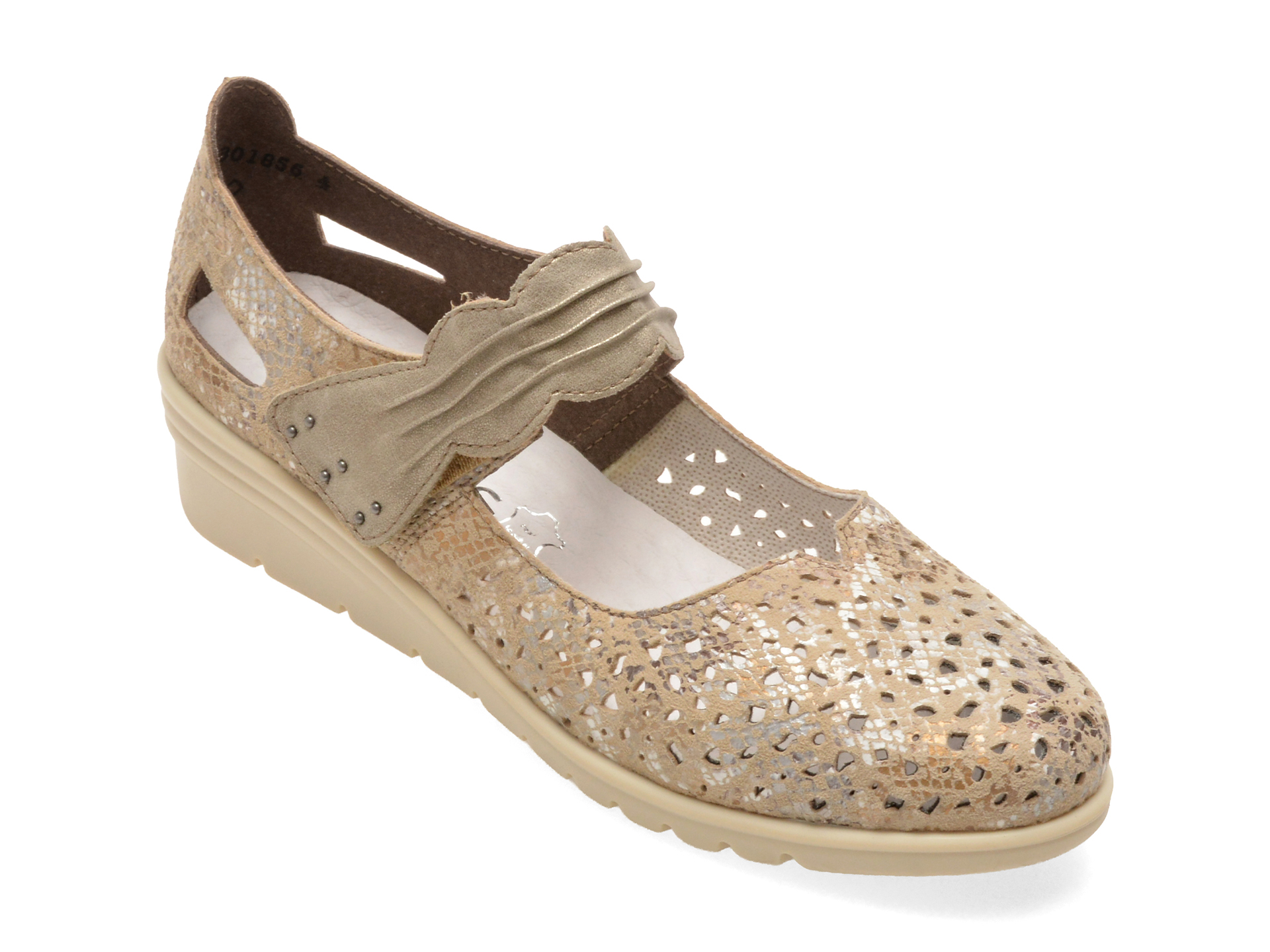 Pantofi bej L5359 din piele naturală – Rieker Pantofi bej L5359 din piele naturală – Rieker