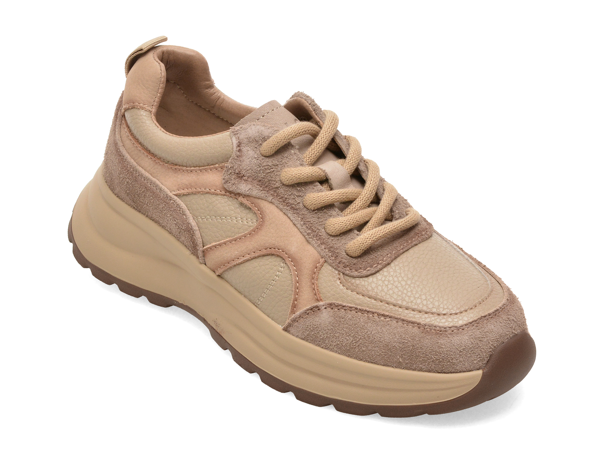 Pantofi sport bej, model 9008, din piele naturală – Epica Pantofi sport bej, model 9008, din piele naturală – Epica