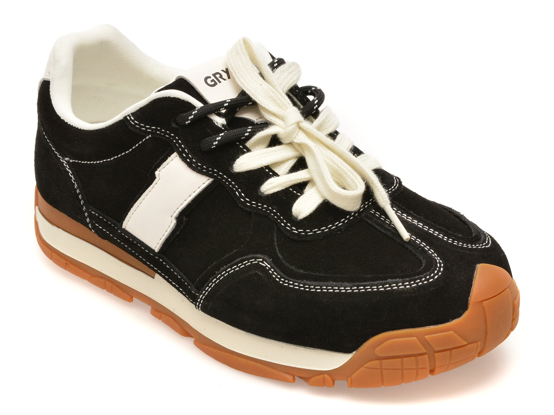 Pantofi sport negri, JX20, din piele întoarsă – Gryxx Pantofi sport negri, JX20, din piele întoarsă – Gryxx
