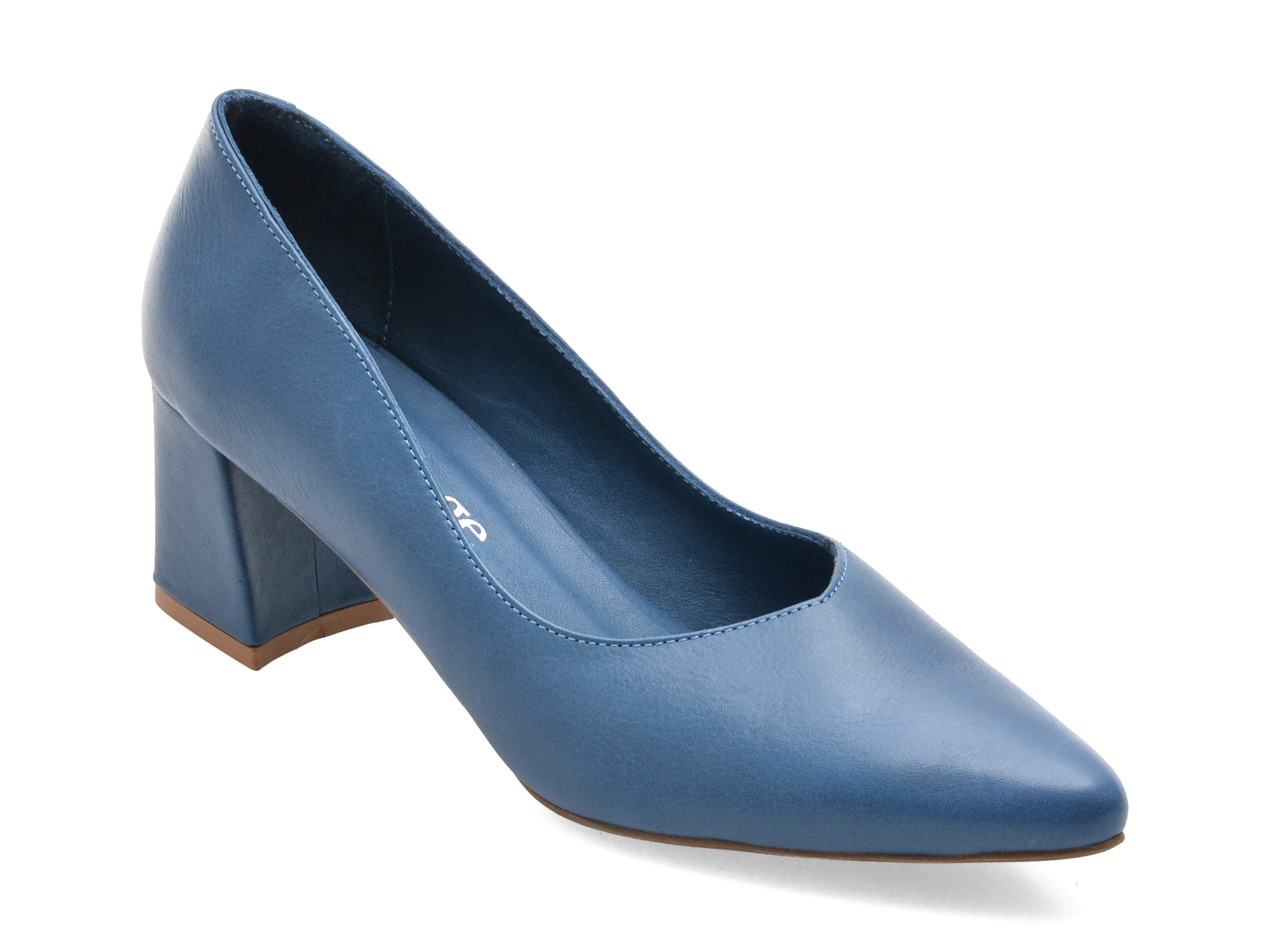 Pantofi eleganți albaștri, 1065, din piele naturală – Image Pantofi eleganți albaștri, 1065, din piele naturală – Image