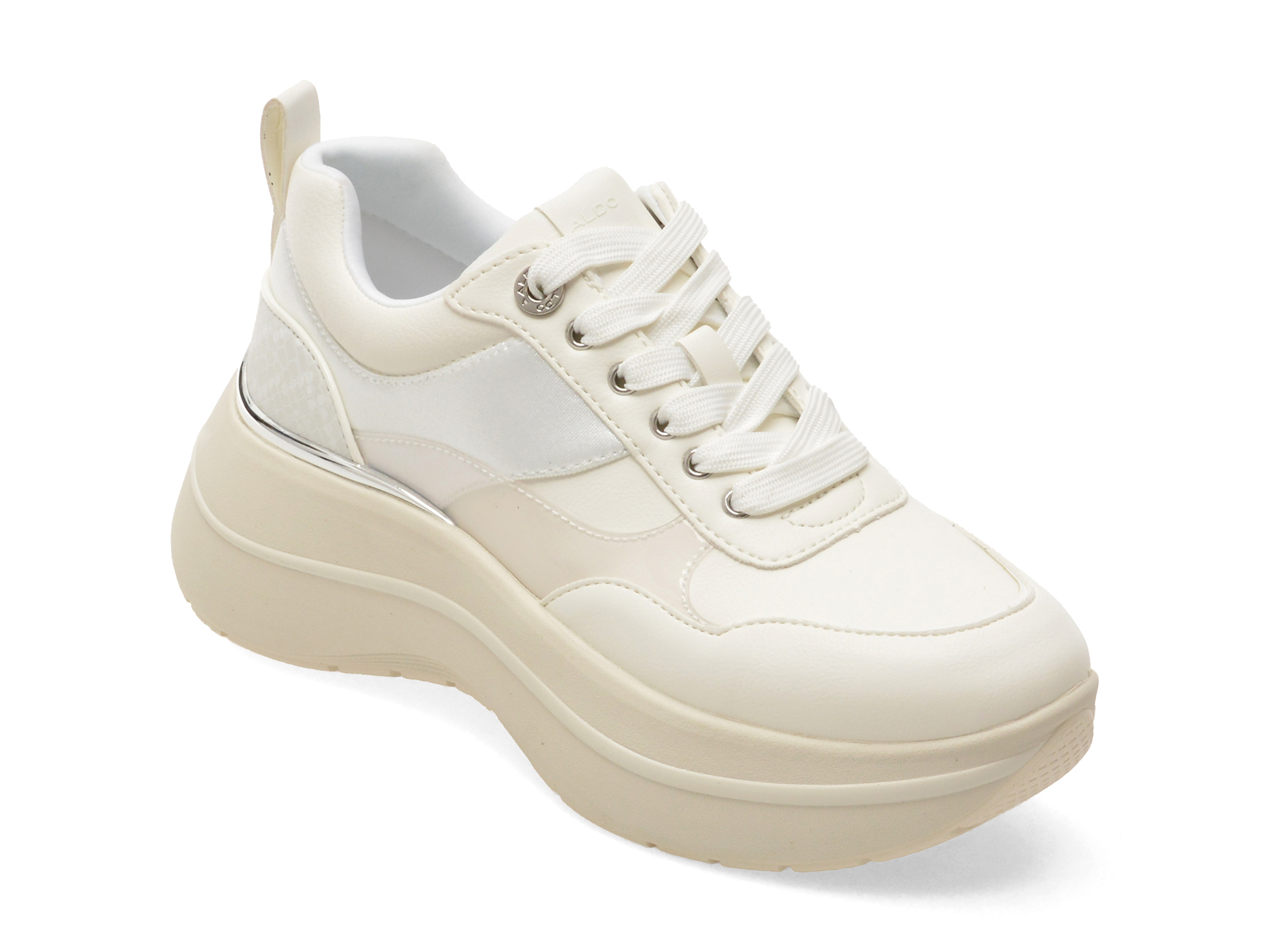 Pantofi sport ETIENE 100 albi din piele ecologică – Aldo Pantofi sport ETIENE 100 albi din piele ecologică – Aldo