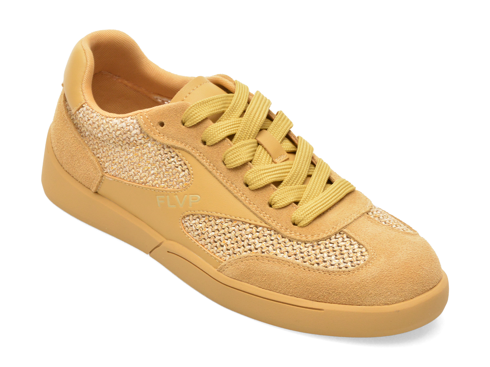 Pantofi sport galbeni, 18381, din material textil și piele naturală – Flavia Passini Pantofi sport galbeni, 18381, din material textil și piele naturală – Flavia Passini