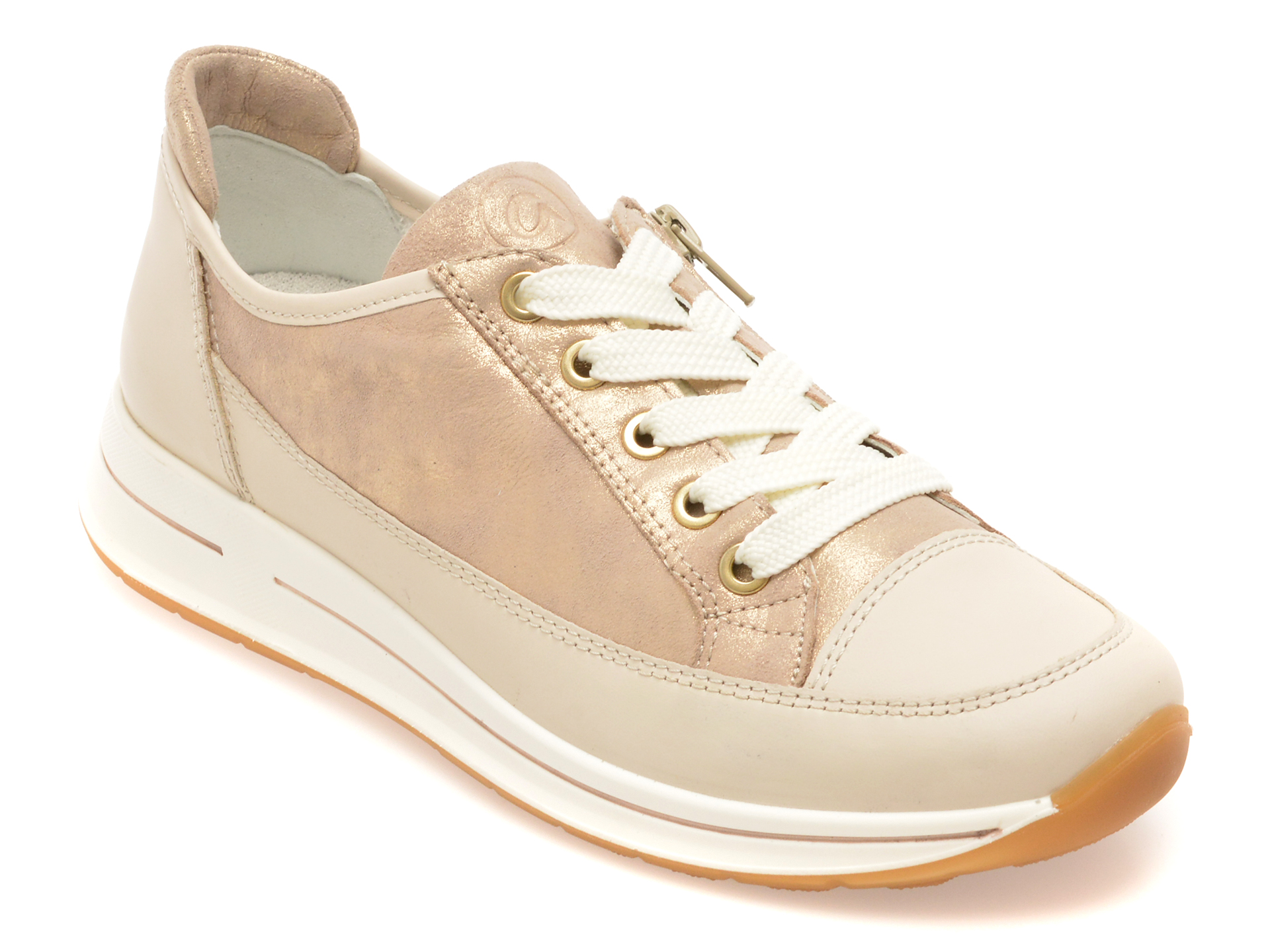 Pantofi sport aurii, 24842, din piele naturală – Ara Pantofi sport aurii, 24842, din piele naturală – Ara