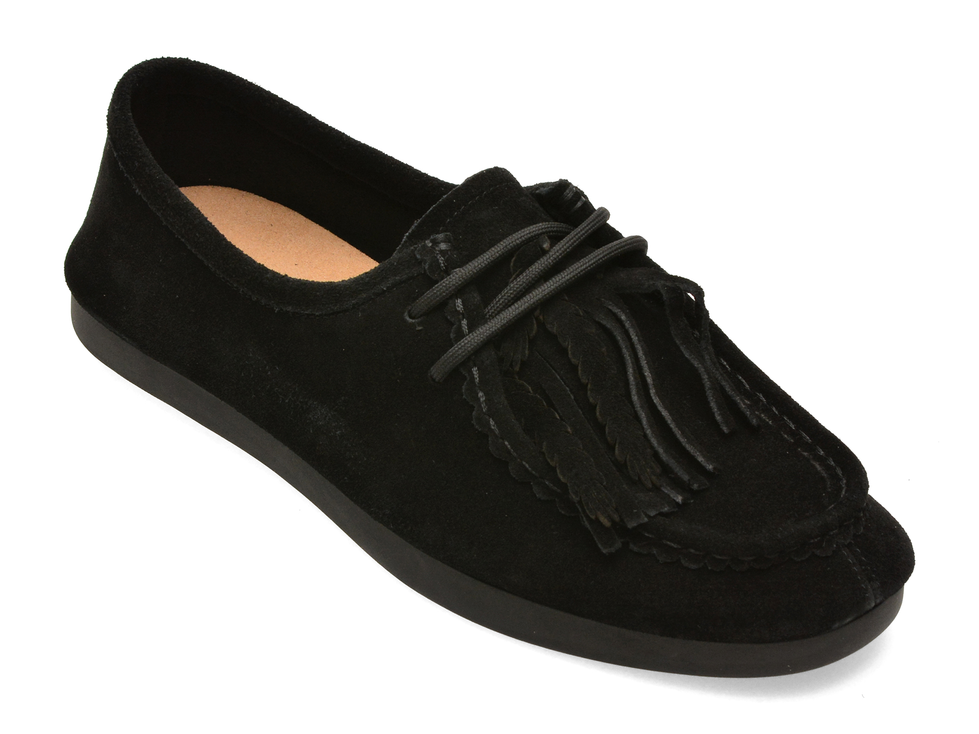 Mocasini negri din piele întoarsă, 25626 – Epica Mocasini negri din piele întoarsă, 25626 – Epica