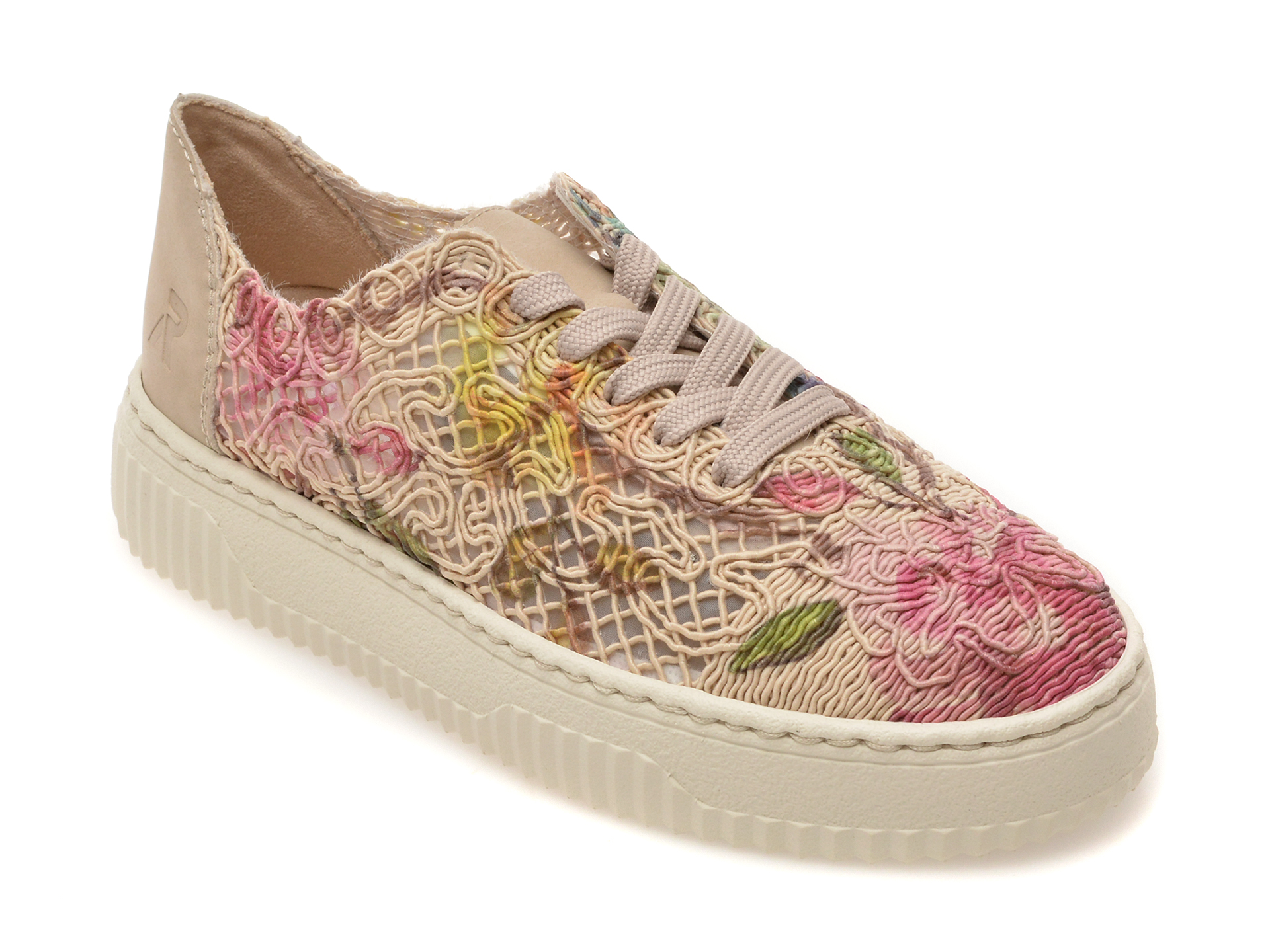 Pantofi casual multicolor, N9919, din material textil – Rieker Pantofi casual multicolor, N9919, din material textil – Rieker