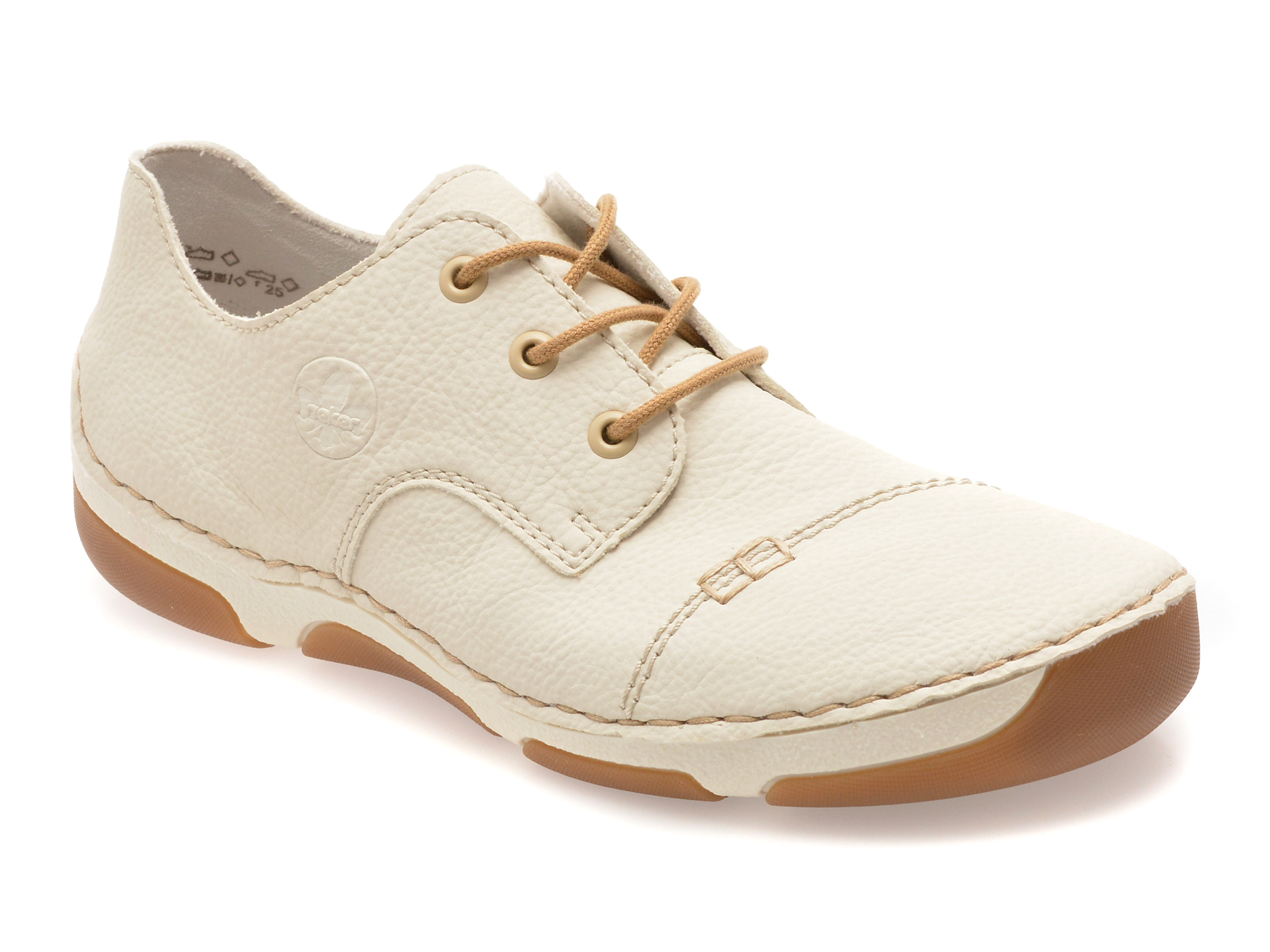 Pantofi albi 55920 din piele ecologică – Rieker Pantofi albi 55920 din piele ecologică – Rieker
