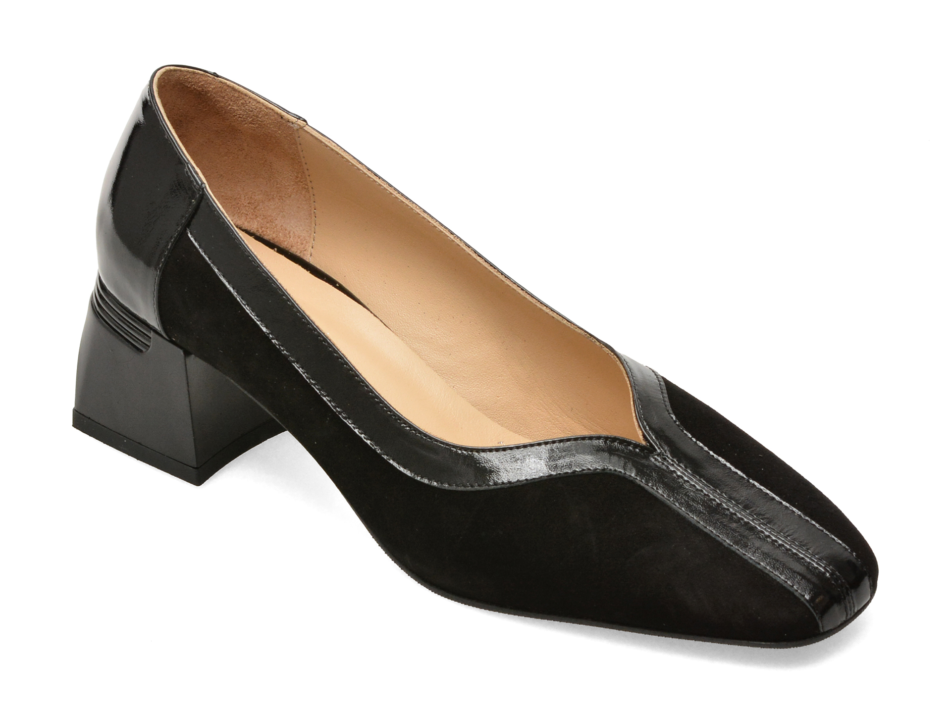Pantofi eleganti, negri, 6032021, din piele intoarsa – Epica Pantofi eleganti, negri, 6032021, din piele intoarsa – Epica