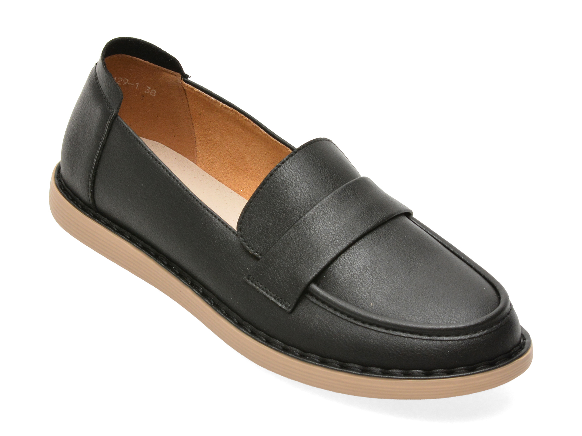 Mocasini negri din piele naturală – Flavia Passini Mocasini negri din piele naturală – Flavia Passini