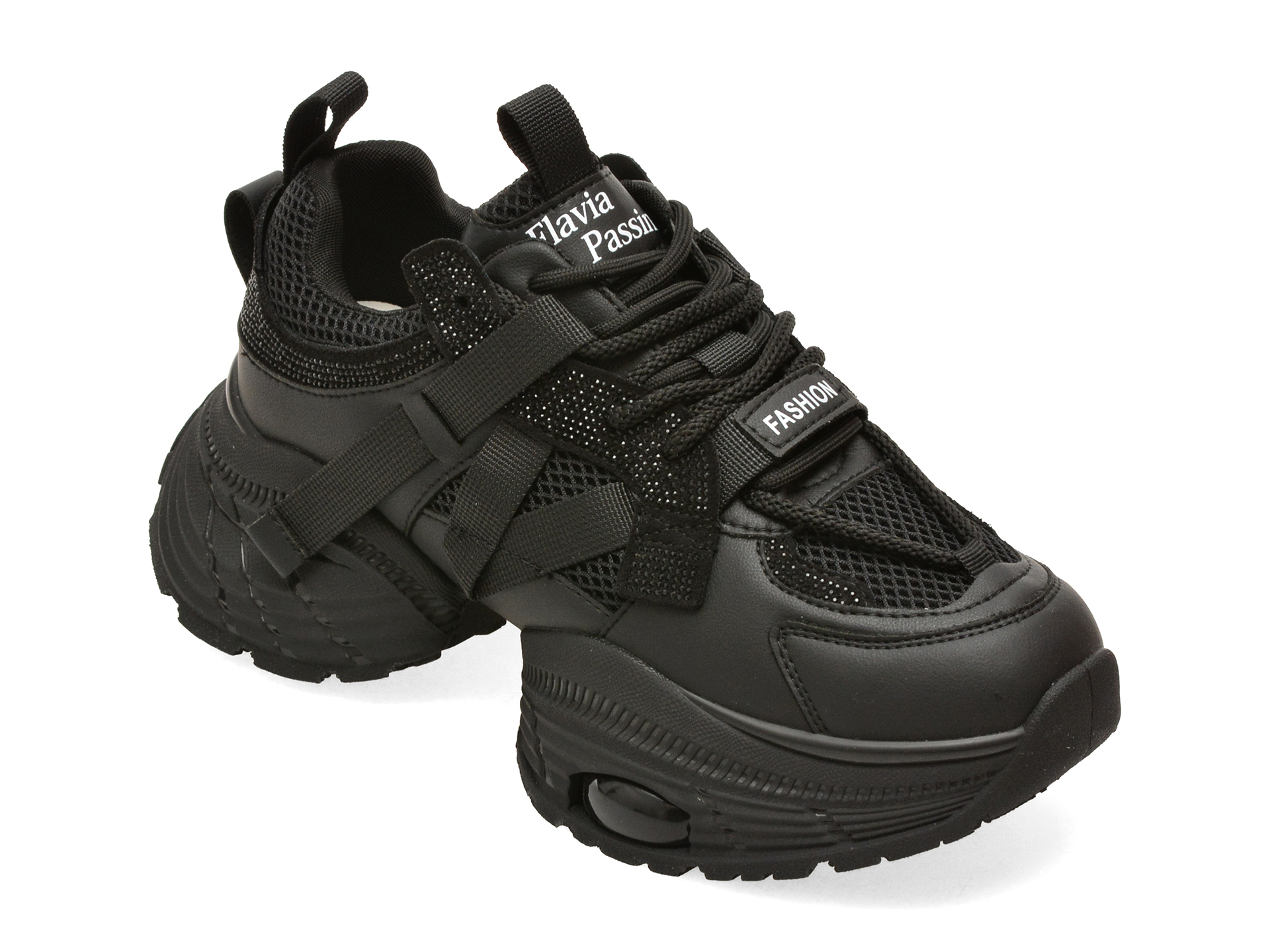 Pantofi sport negri, 111, din material textil – Flavia Passini Pantofi sport negri, 111, din material textil – Flavia Passini