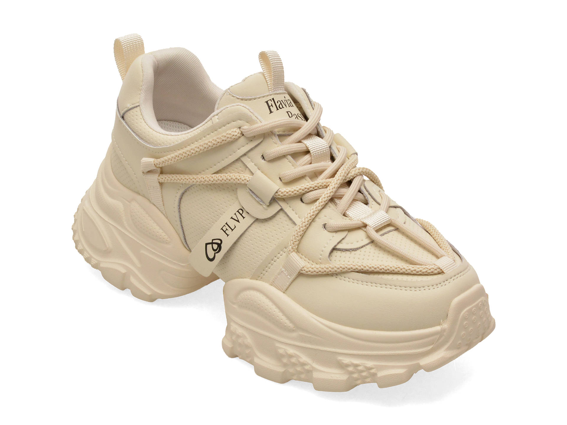 Pantofi sport bej, 8828, din piele naturală – Flavia Passini Pantofi sport bej, 8828, din piele naturală – Flavia Passini