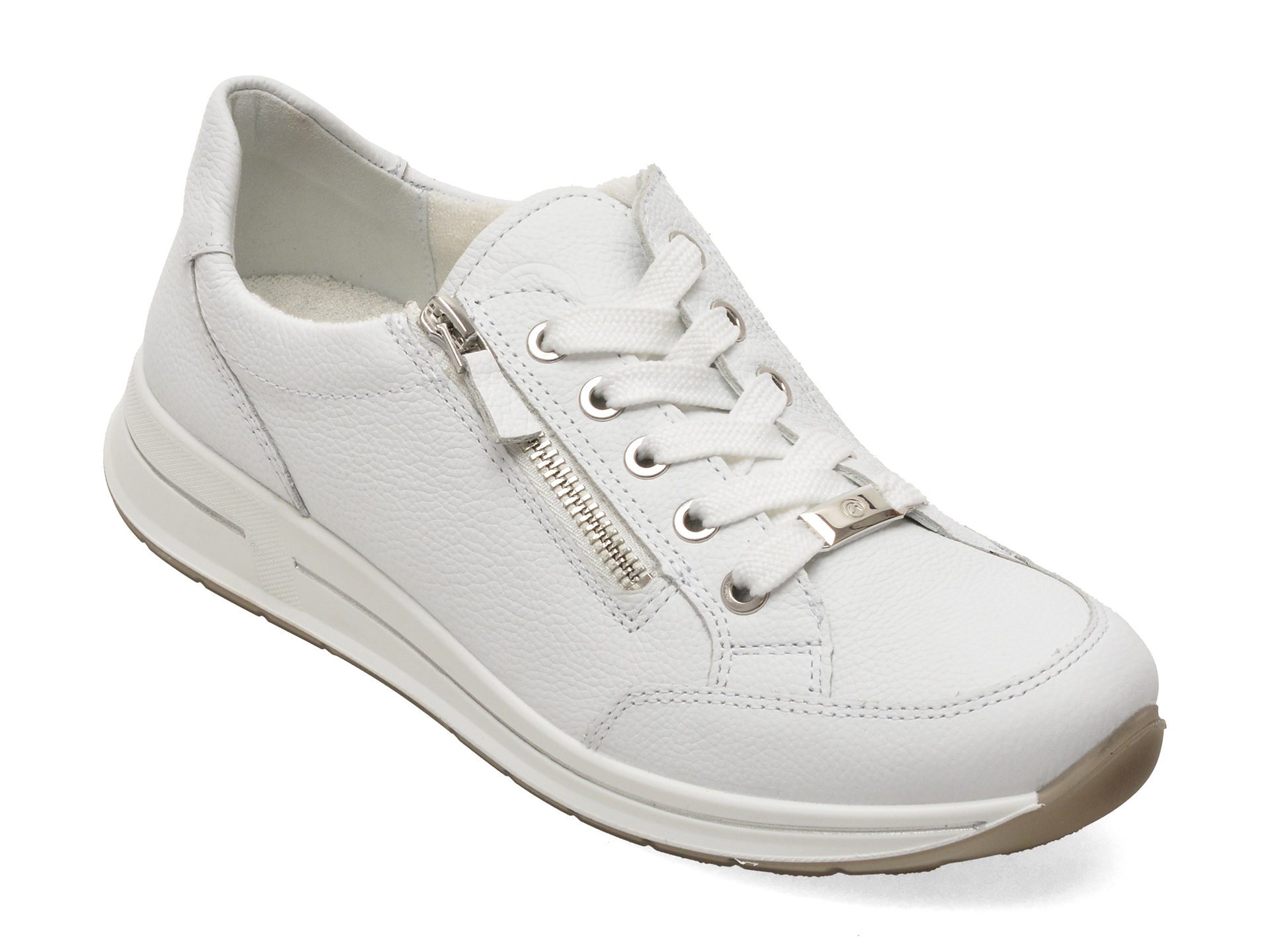 Pantofi sport albi, 54801, din piele naturală – Ara Pantofi sport albi, 54801, din piele naturală – Ara