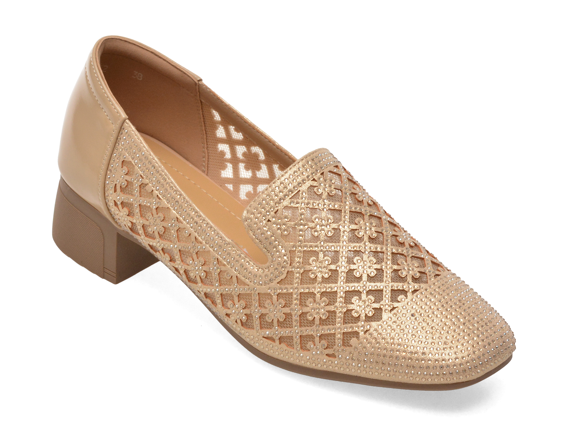 Pantofi casual aurii, 61062, din piele ecologică – Flavia Passini Pantofi casual aurii, 61062, din piele ecologică – Flavia Passini