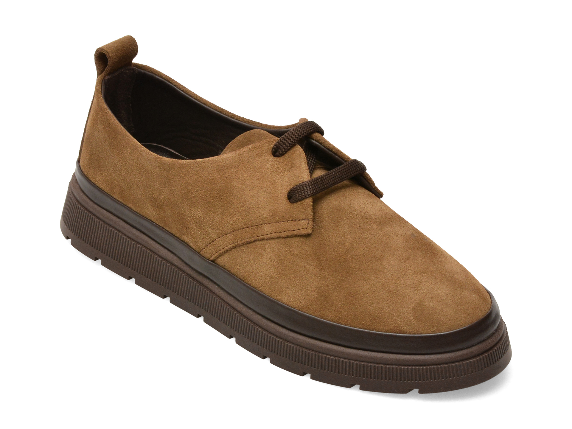 Pantofi maro din piele întoarsă, 1467010 – Image Pantofi maro din piele întoarsă, 1467010 – Image