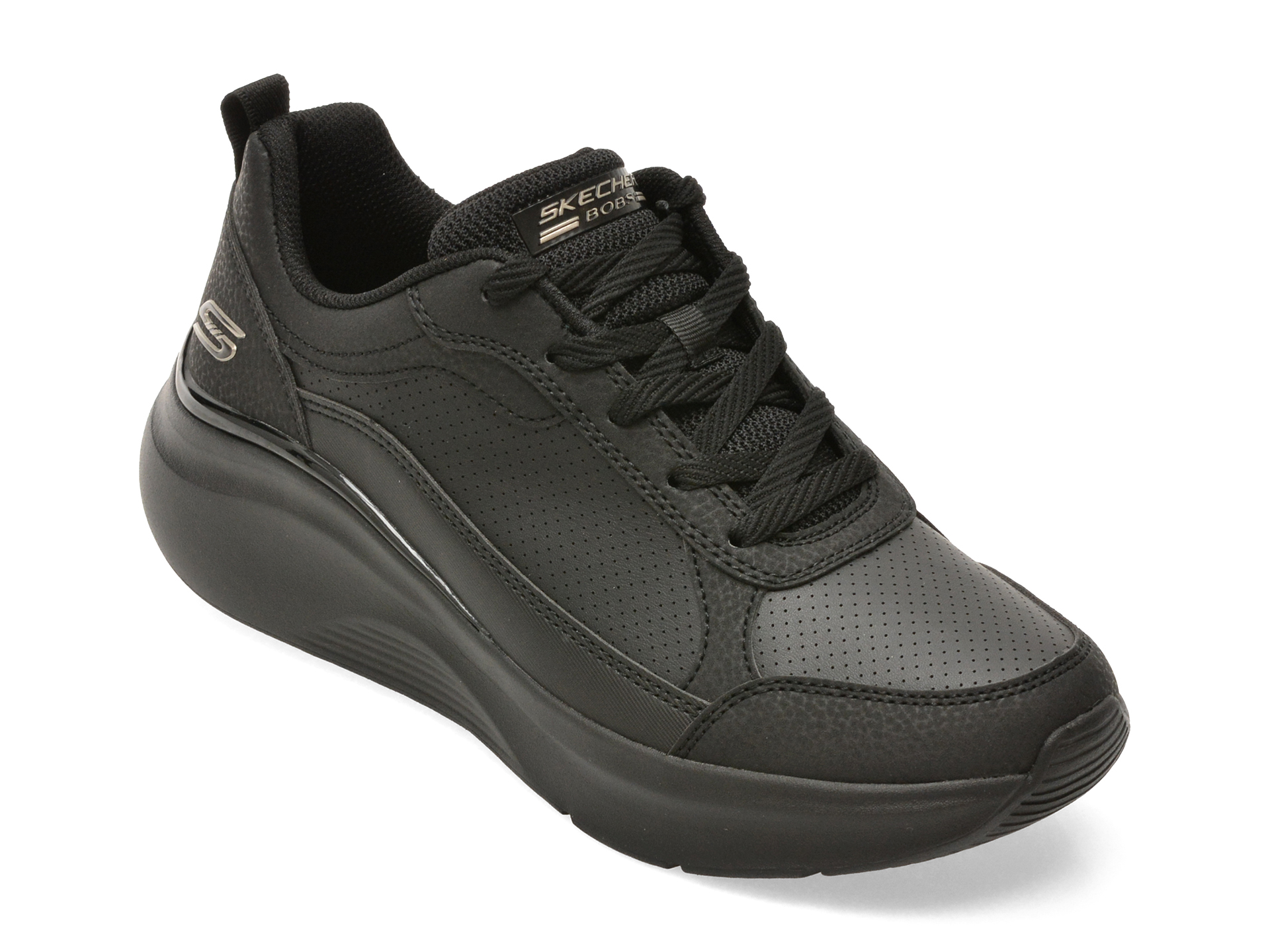 Pantofi sport negri, BOBS b LOVE, din piele ecologică – Skechers Pantofi sport negri, BOBS b LOVE, din piele ecologică – Skechers