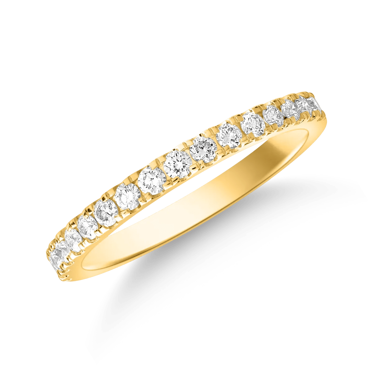 Inel eternity din aur galben cu diamante de 0.31ct Inel eternity din aur galben cu diamante de 0.31ct