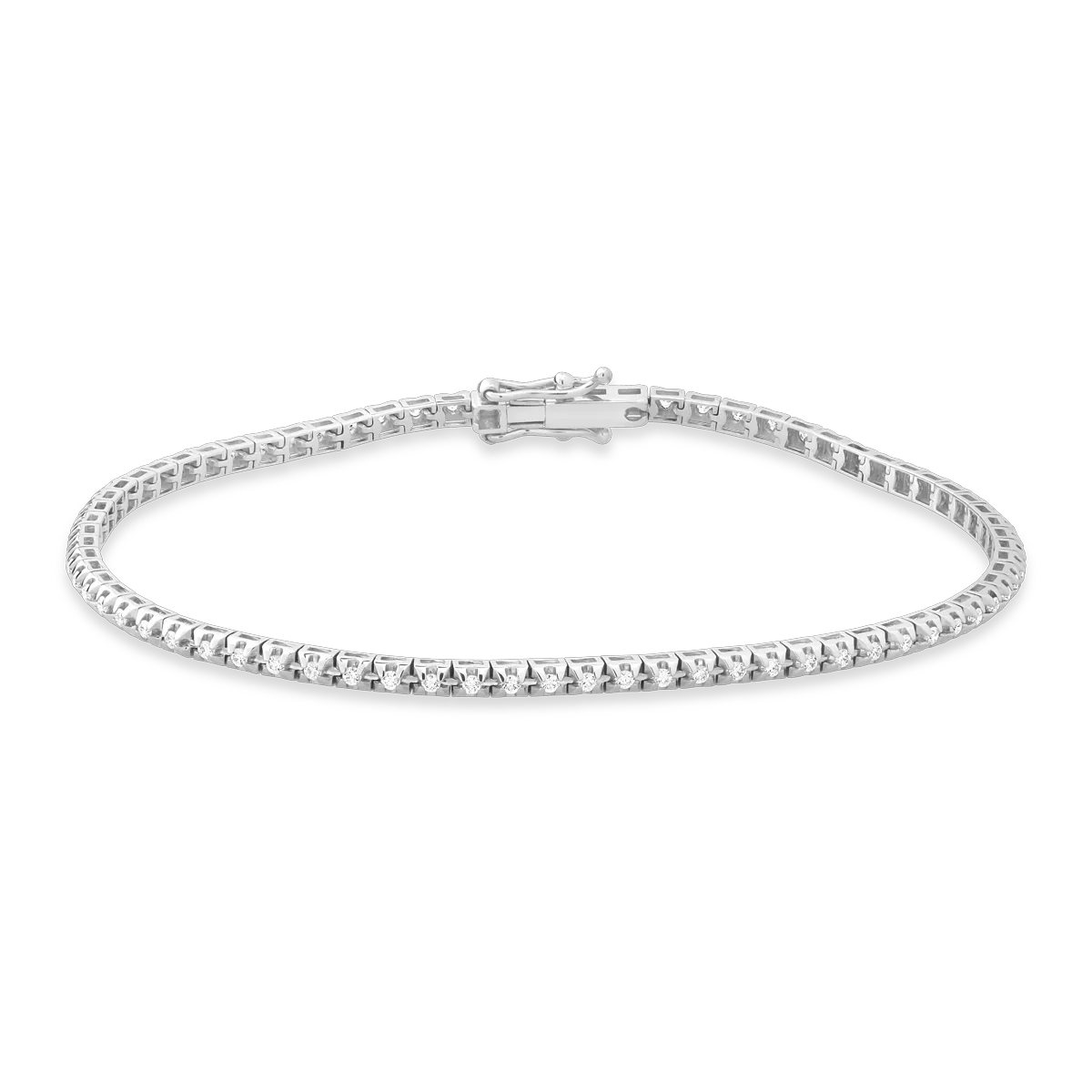 Brățară tennis din aur alb cu diamante de 1.6ct Brățară tennis din aur alb cu diamante de 1.6ct