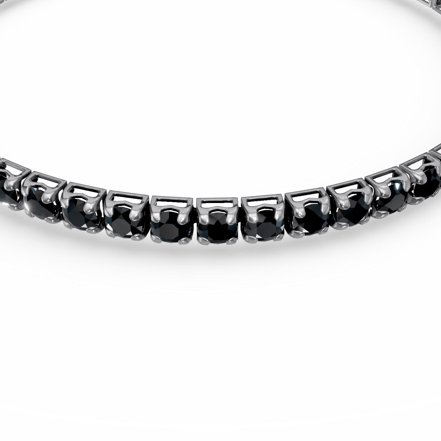 Brățară tennis aur negru cu diamante 3.2ct Brățară tennis aur negru cu diamante 3.2ct