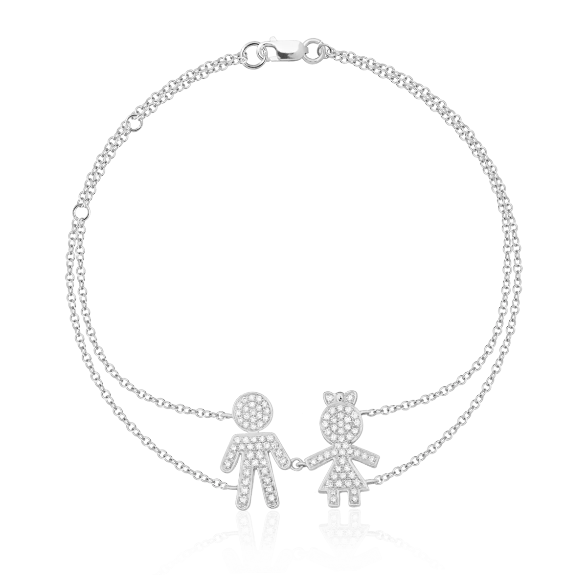 Brățară din aur alb cu diamante de 0.3ct Brățară din aur alb cu diamante de 0.3ct