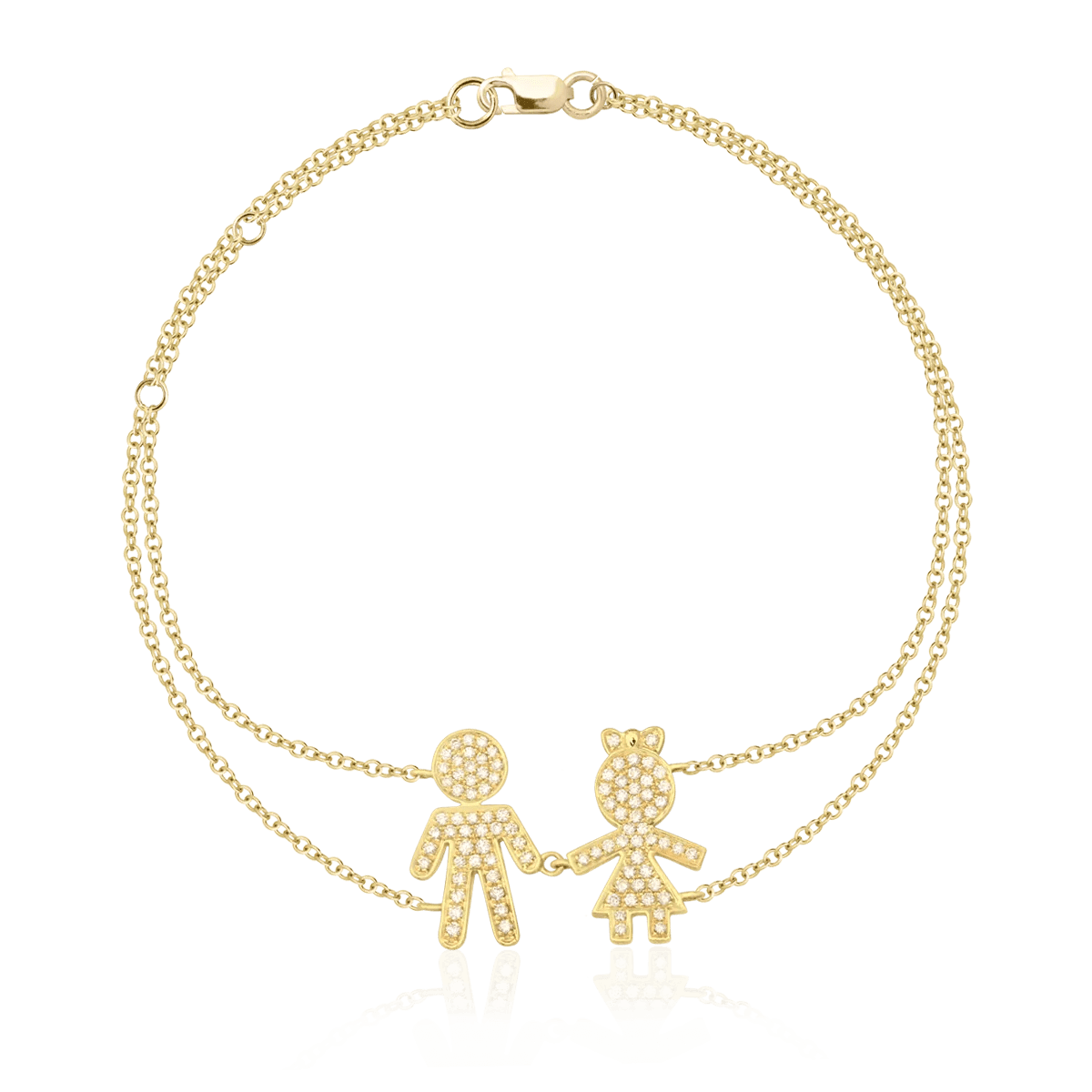 Brățară din aur galben cu diamante de 0.3ct Brățară din aur galben cu diamante de 0.3ct