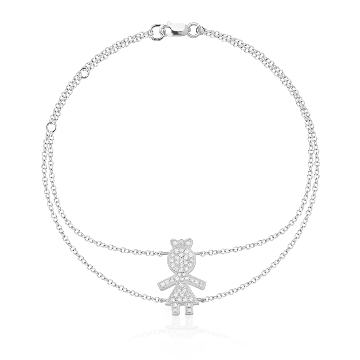 Brățară din aur alb cu diamante de 0.17ct Brățară din aur alb cu diamante de 0.17ct