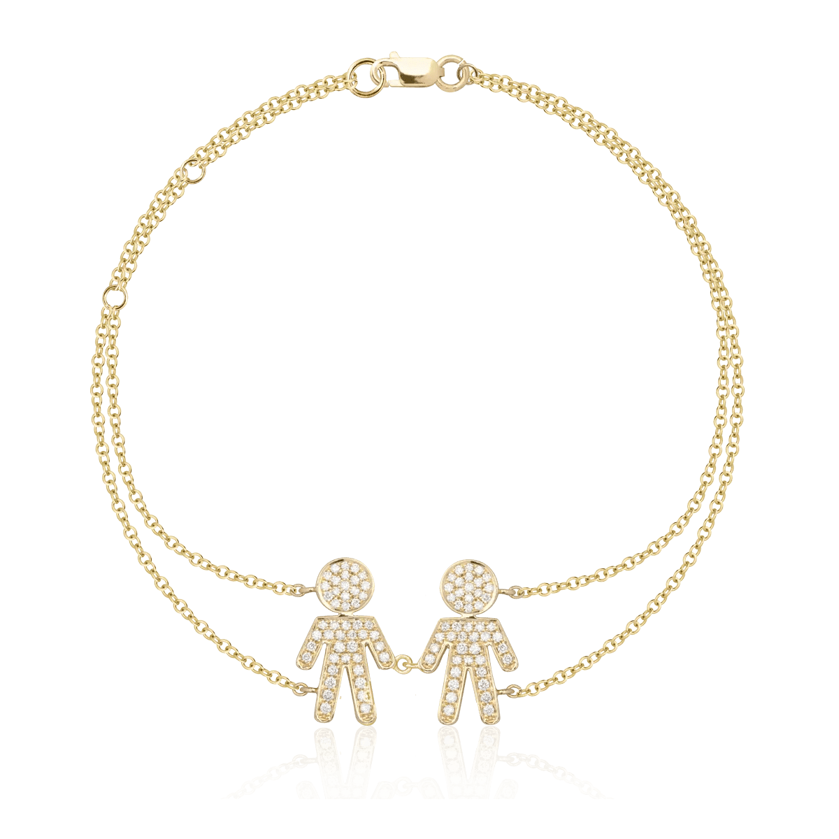 Brățară din aur galben cu diamante de 0.33ct Brățară din aur galben cu diamante de 0.33ct