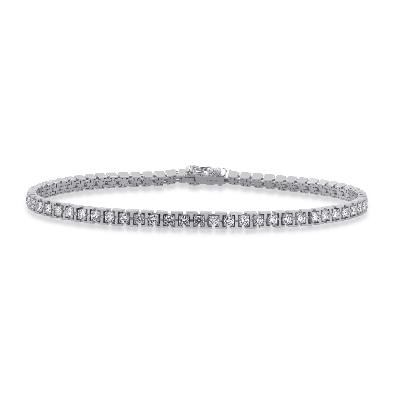 Brățară tennis din aur alb cu diamante de 2.19ct Brățară tennis din aur alb cu diamante de 2.19ct
