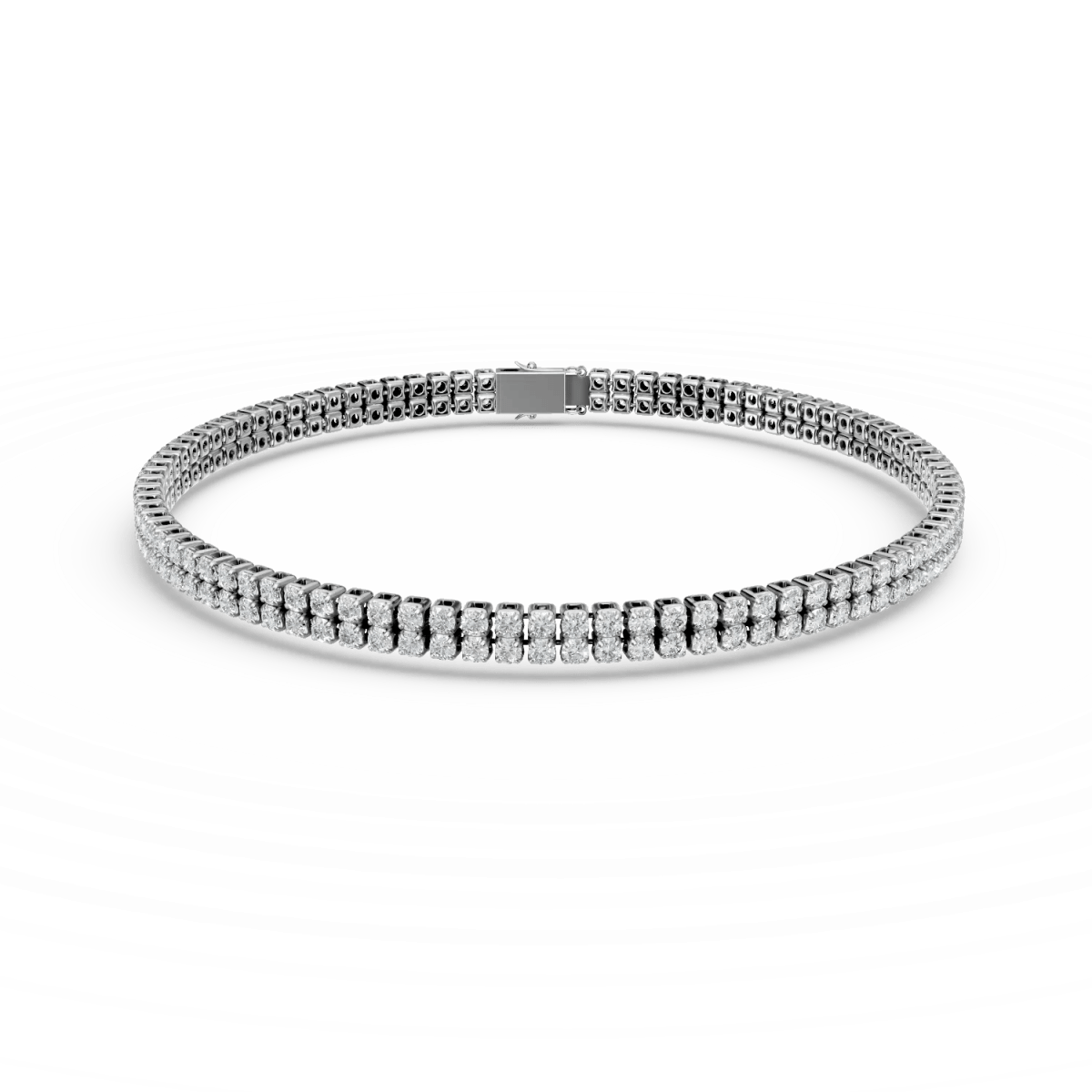 Brățară tennis din aur alb cu diamante de 2.645ct Brățară tennis din aur alb cu diamante de 2.645ct