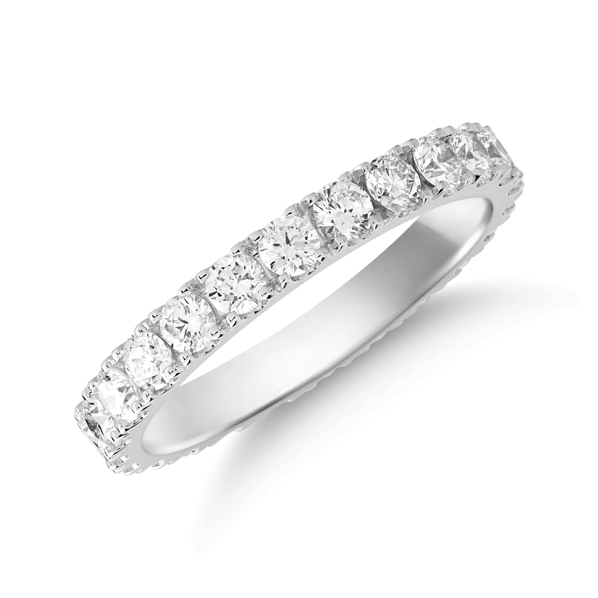 Inel eternity din aur alb cu diamante de 1.18ct Inel eternity din aur alb cu diamante de 1.18ct