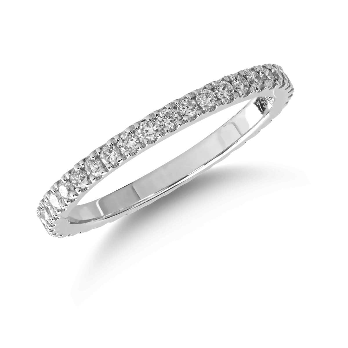 Inel eternity din aur alb cu diamante de 0.48ct Inel eternity din aur alb cu diamante de 0.48ct