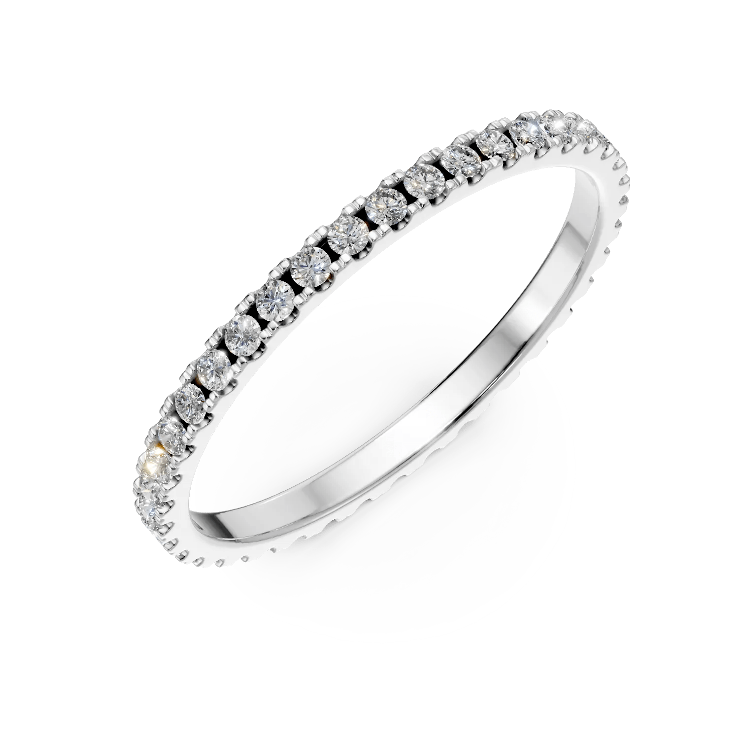 Inel eternity din aur alb cu diamant de 0.5ct Inel eternity din aur alb cu diamant de 0.5ct