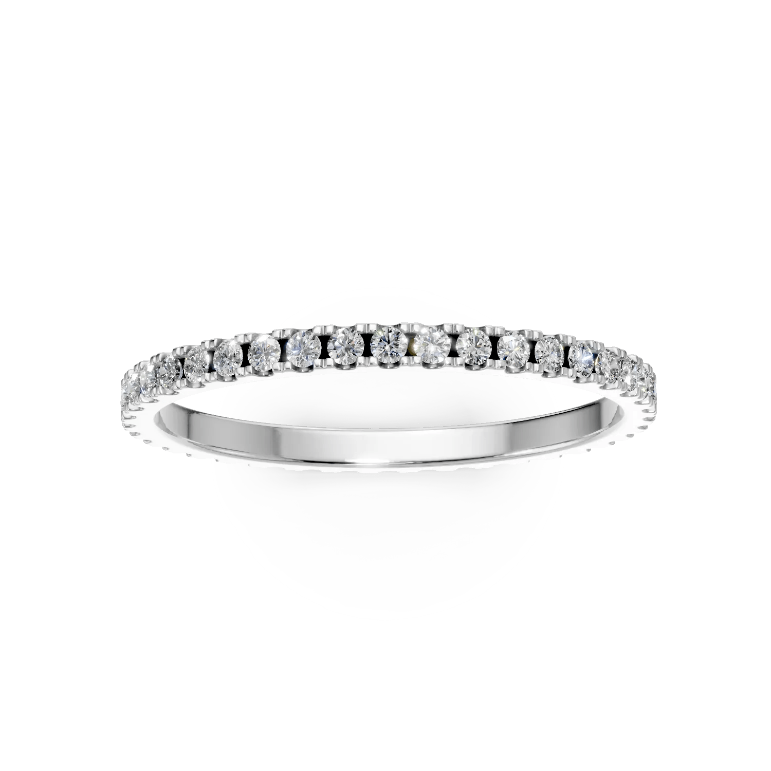 Inel eternity aur alb cu diamant 0.5ct Inel eternity aur alb cu diamant 0.5ct