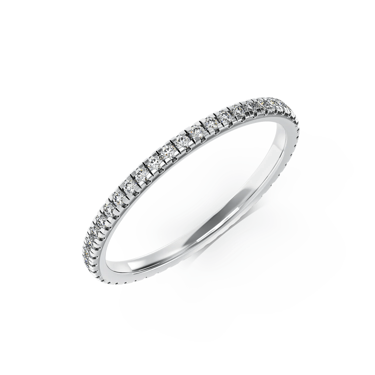 Inel eternity din aur alb cu diamante de 0.36ct Inel eternity din aur alb cu diamante de 0.36ct
