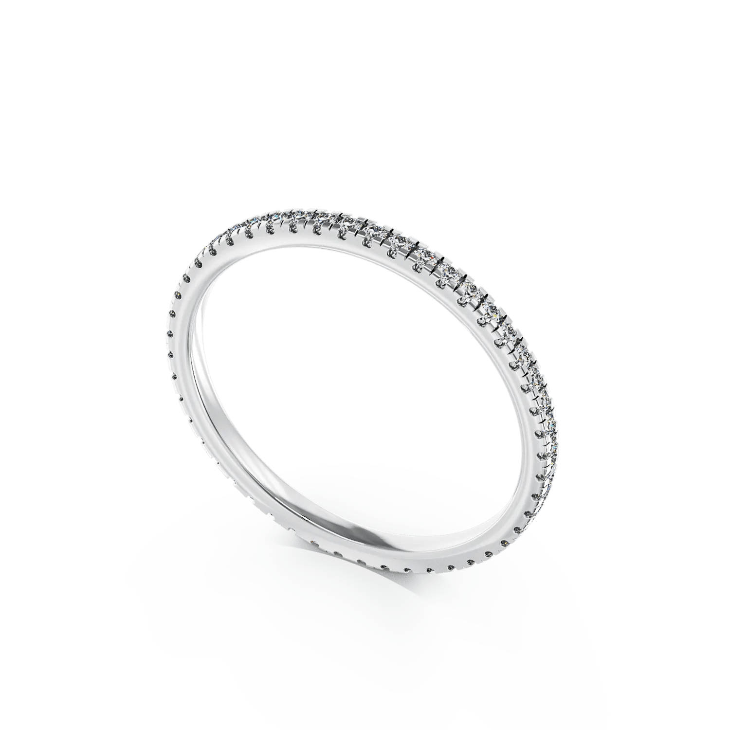 Inel eternity din aur alb cu diamante Inel eternity din aur alb cu diamante