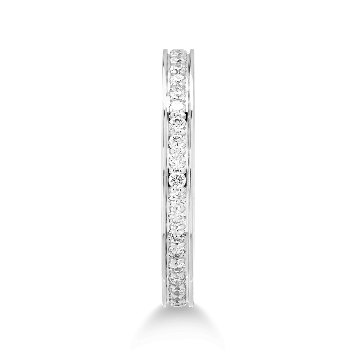 Inel eternity din aur alb cu diamante – eleganță Inel eternity din aur alb cu diamante - eleganță