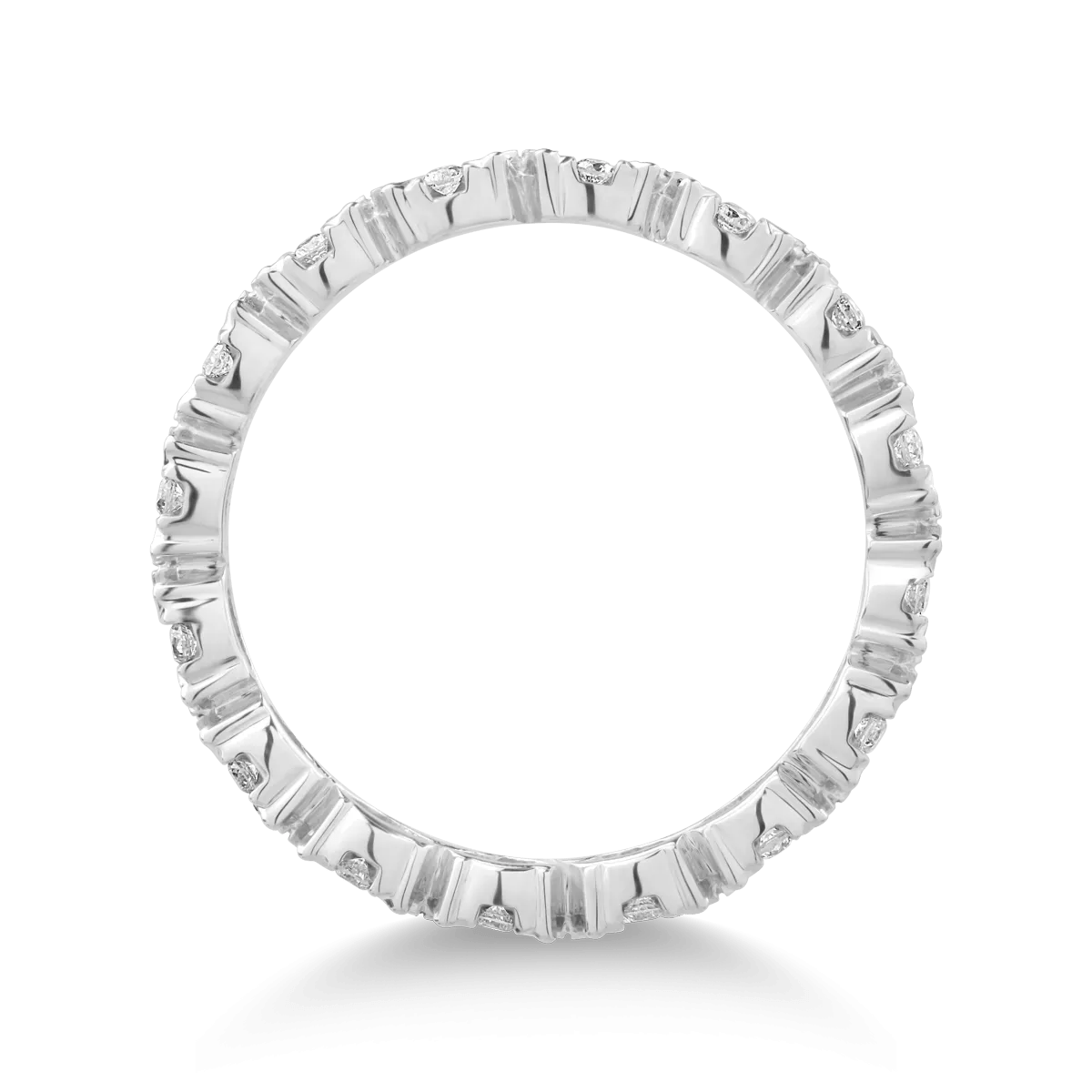 Inel de aur alb cu diamante de 1ct – eleganță Inel de aur alb cu diamante de 1ct - eleganță