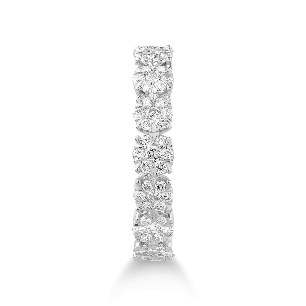 Inel de aur alb cu diamante de 1ct – eleganță Inel de aur alb cu diamante de 1ct - eleganță