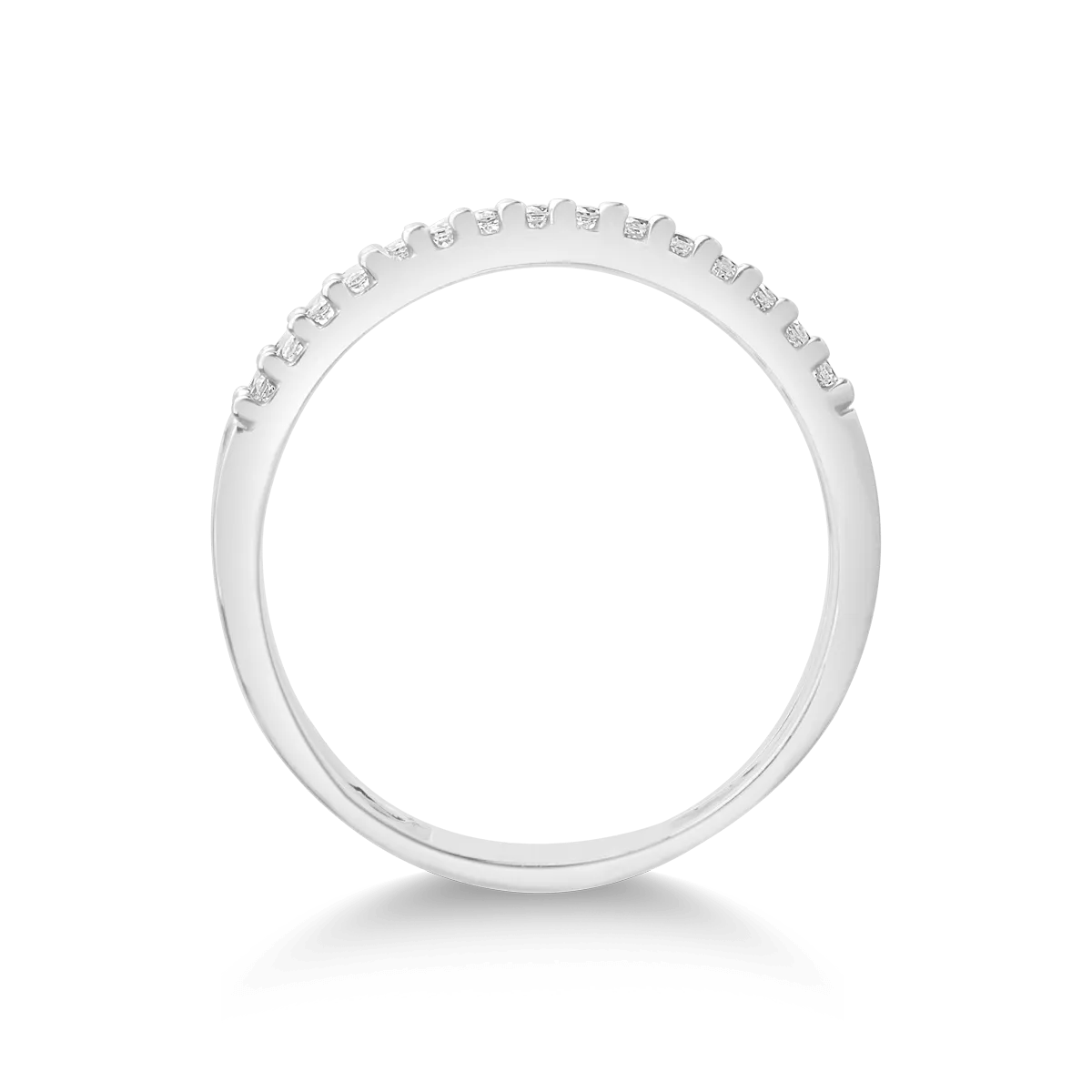 Inel din aur alb elegant Inel din aur alb elegant