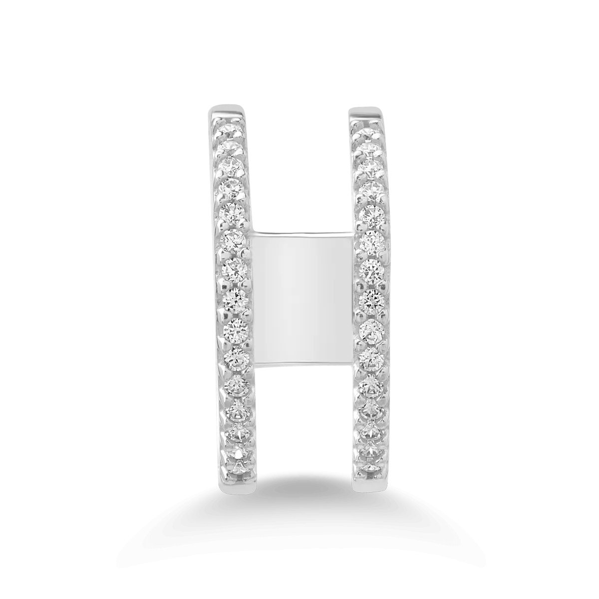 Inel din aur alb elegant Inel din aur alb elegant