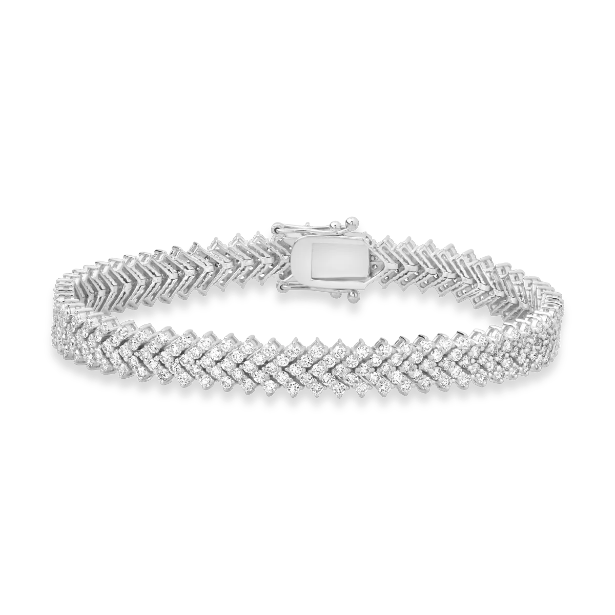 Brățăra tennis din aur alb cu diamante de 3.6ct Brățăra tennis din aur alb cu diamante de 3.6ct
