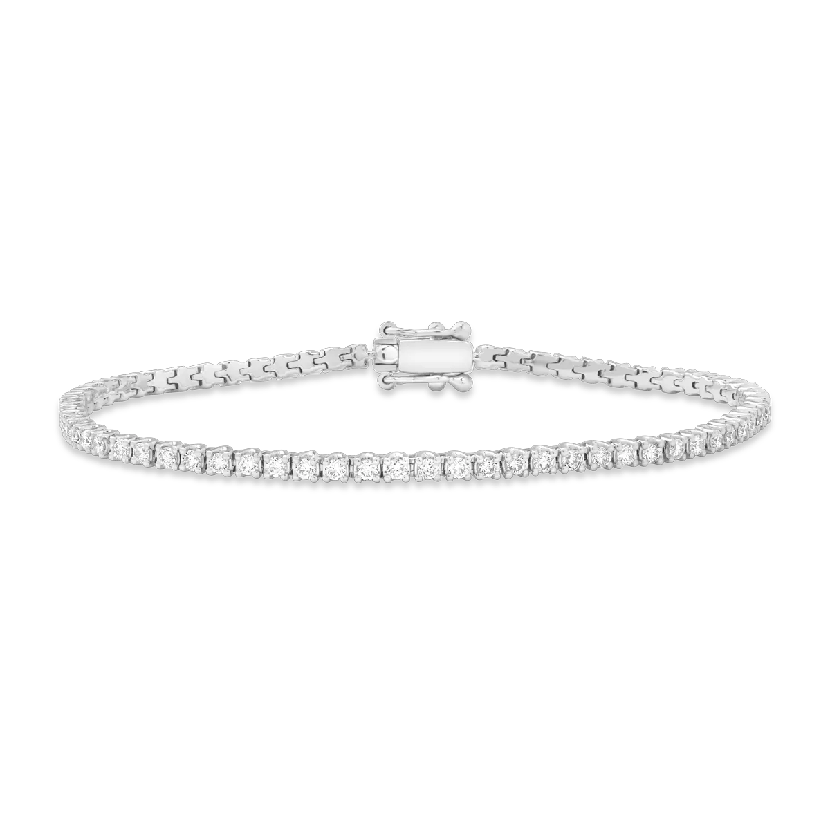 Brățară tennis din aur alb cu diamante de 1.42ct Brățară tennis din aur alb cu diamante de 1.42ct