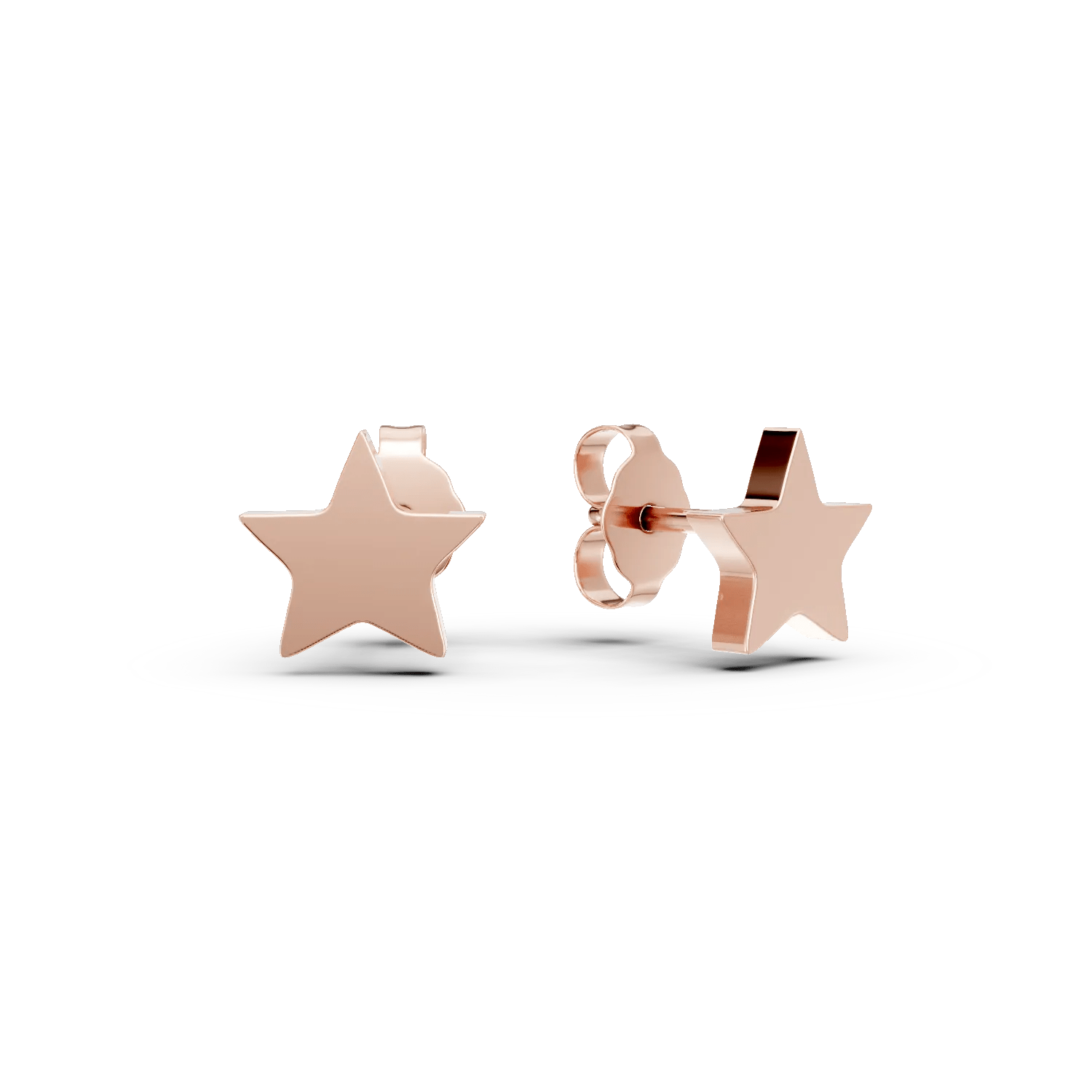 Cercel stea din aur roz – eleganță delicată Cercel stea din aur roz - eleganță delicată