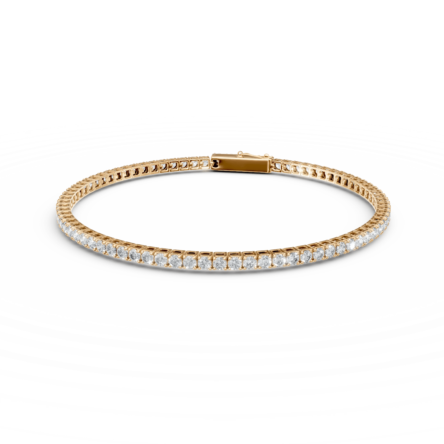 Brățară tennis din aur galben cu zirconii Brățară tennis din aur galben cu zirconii