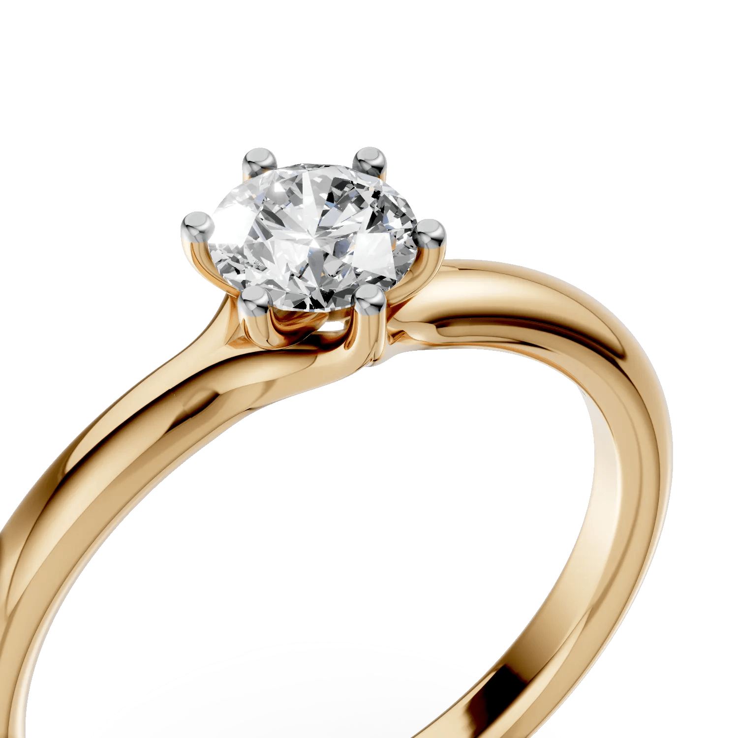 Inel logodnă aur galben cu diamant 0.5ct – Teilor Inel logodnă aur galben cu diamant 0.5ct - Teilor