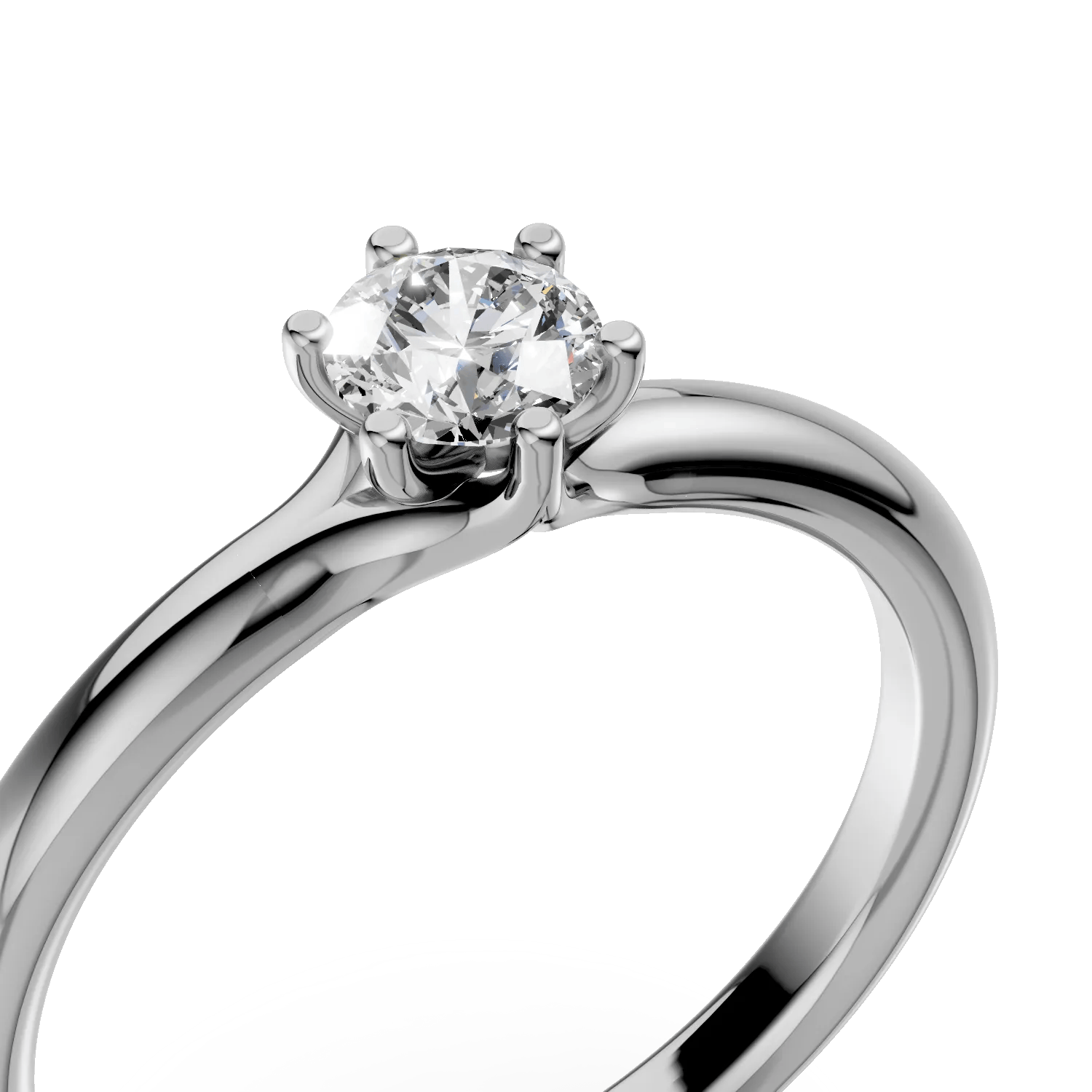 Inel de logodnă din aur alb cu diamant – Teilor 18k Inel de logodnă din aur alb cu diamant – Teilor 18k
