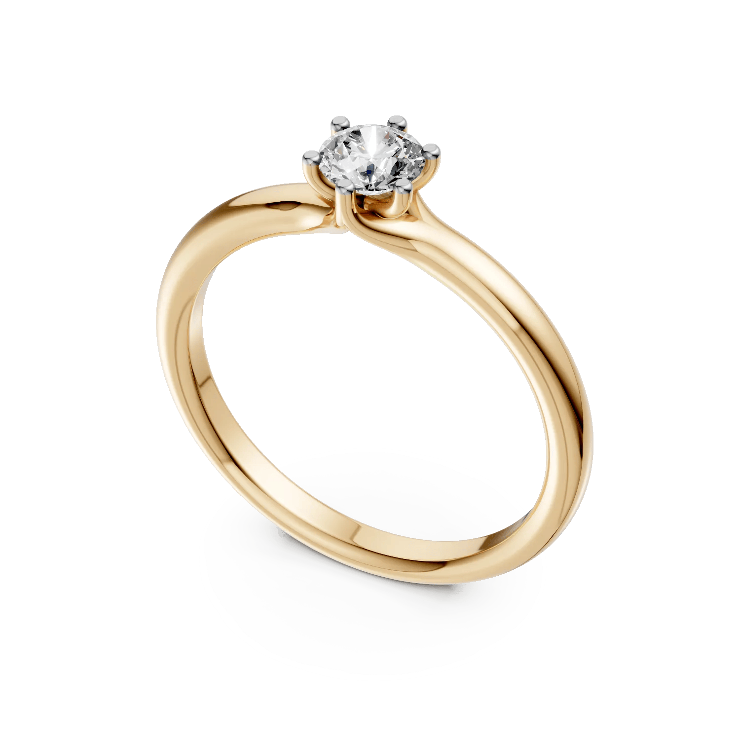 Inel de logodnă din aur galben cu diamante – Teilor Inel de logodnă din aur galben cu diamante – Teilor