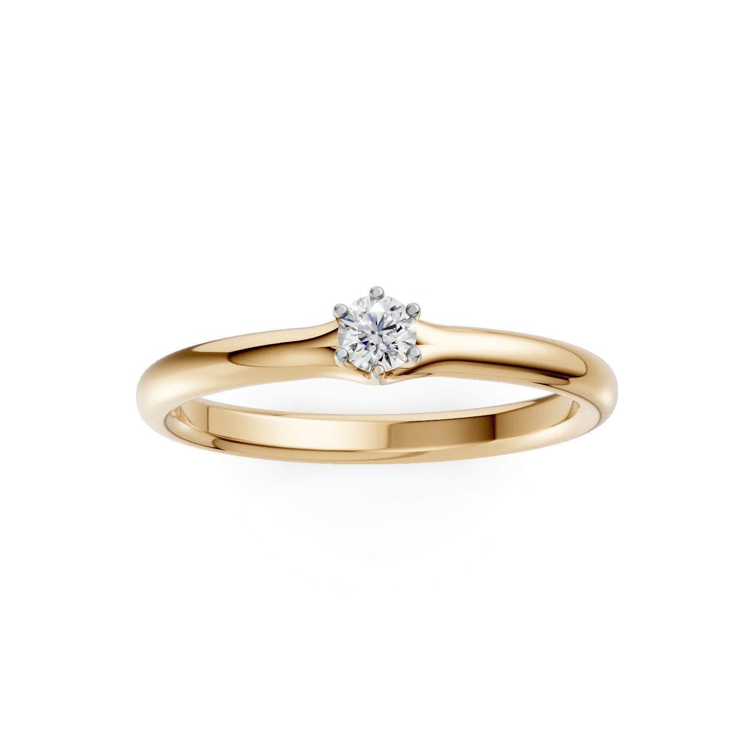 Inel de logodnă aur galben cu diamant – Teilor Inel de logodnă aur galben cu diamant - Teilor