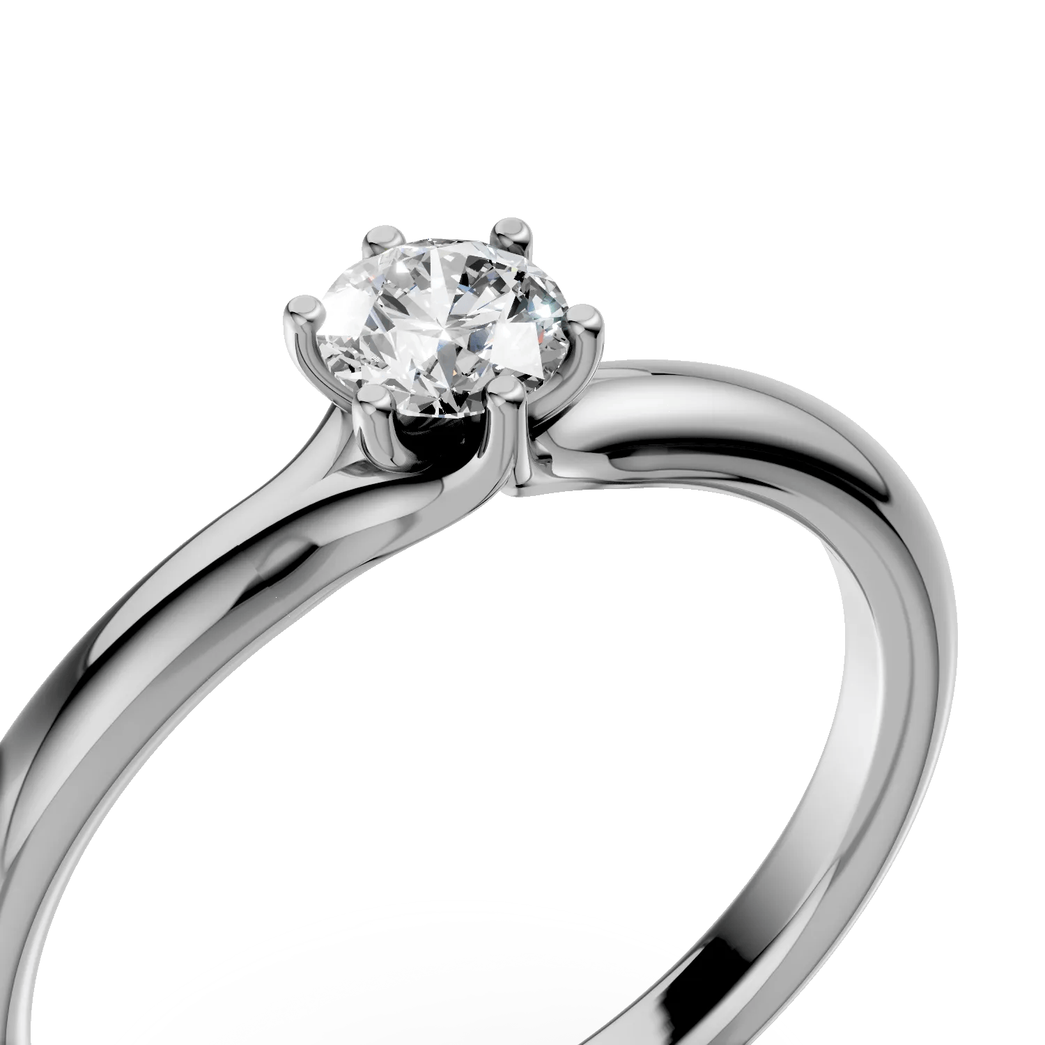 Inel logodnă aur alb diamant 0.24ct – Teilor Inel logodnă aur alb diamant 0.24ct – Teilor