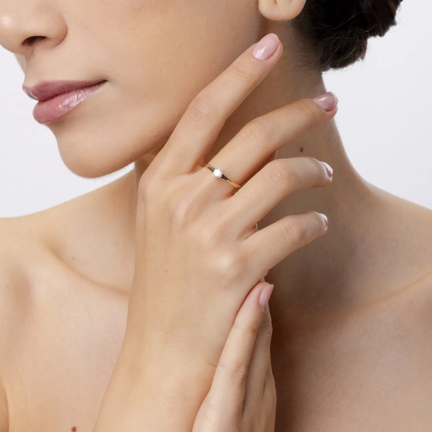 Inel de logodnă din aur galben cu diamant – Teilor Inel de logodnă din aur galben cu diamant - Teilor